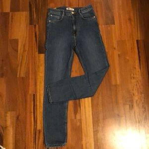 Zara light wash skinny jeans